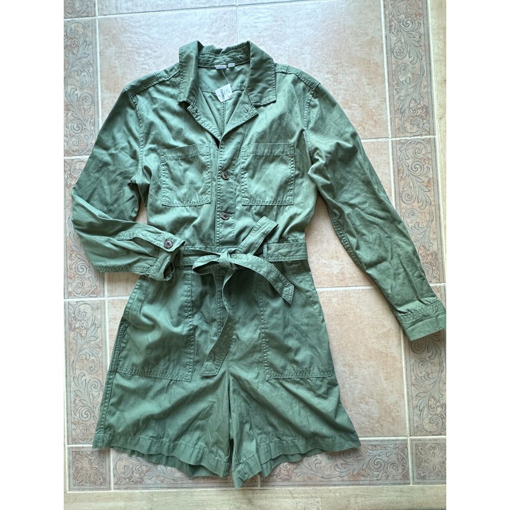 Gap Green Romper Long Sleeve ‎ 6 New without tags ! - Picture 4 of 11